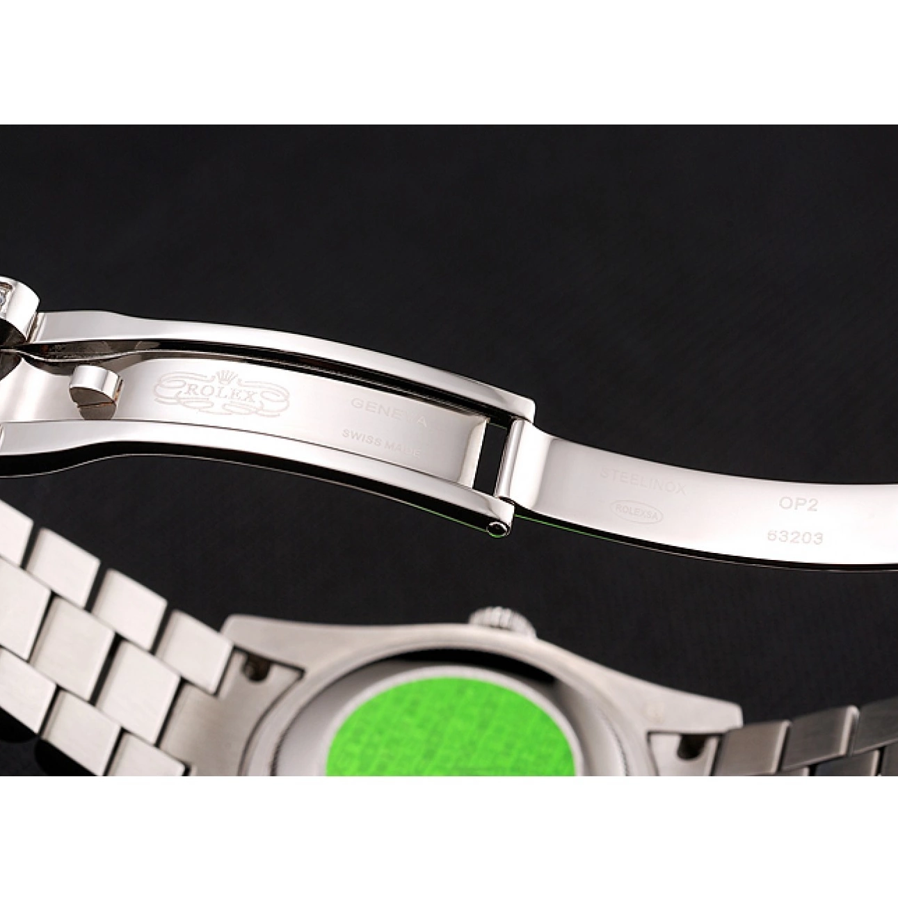 AAA Replica Watches Diamond Diamond Case Rolex Bracelet Diamond Dial Swiss Day-Date 1453950 Pave 0711